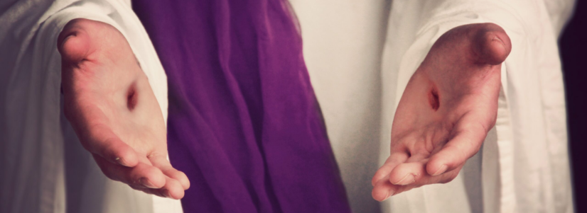 Scars of Jesus Religious Stock Photo